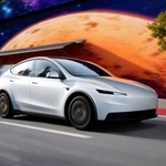 　米テスラが７日発表したＳＵＶ「モデルＹ」の低価格モデル（テスラ提供・ロイター＝共同）