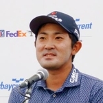 　ベイカレント・クラシック・レクサスの開幕を前に記者会見する金谷拓実＝８日、横浜ＣＣ