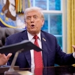 　米ホワイトハウスで話すトランプ大統領＝９月、ワシントン（ゲッティ＝共同）