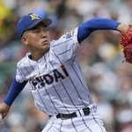 　健大高崎高の石垣元気投手＝８月、甲子園