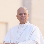 　ローマ教皇レオ１４世＝８日、バチカン（ＡＰ＝共同）