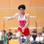 　橋本大輝の床運動＝味の素ナショナルトレーニングセンター