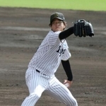 　秋季教育リーグのくふうハヤテ戦に登板した阪神・高橋＝宮崎市