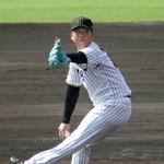 　秋季教育リーグのくふうハヤテ戦に先発した阪神・村上＝宮崎市