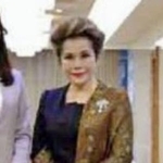 　北朝鮮の朝鮮労働党創建８０年の関連行事に参加するため、平壌に到着したデヴィ・スカルノ氏。１０日付の労働新聞が掲載した（コリアメディア提供・共同）