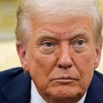 　トランプ大統領＝９日、ワシントン（ＡＰ＝共同）