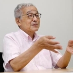 　取材に応じる土師守さん