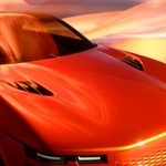 　トヨタ自動車が「ジャパンモビリティショー」に出展する「センチュリー」ブランドのオレンジ色クーペ（同社提供）