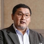 　インタビューに答える貴乃花光司さん