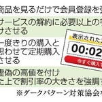　ダークパターンの主な類型