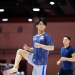　調整する橋本大輝＝ジャカルタ（共同）