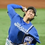 　ソフトバンクとのＣＳファイナルステージ第５戦に先発した日本ハム・古林睿煬＝みずほペイペイドーム