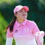 　米女子ゴルフの国・地域別対抗戦に向け、調整する竹田麗央＝韓国・高陽市（共同）