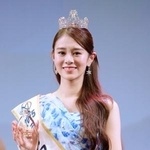 　「ミス・ワールド」世界大会の日本代表に選ばれた川名祐衣さん＝２２日午後、東京都内