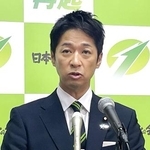 　日本維新の会の藤田文武共同代表＝２１日午後、国会