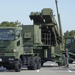 　航空自衛隊のＰＡＣ３＝２０２４年２月、福岡市