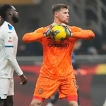 　インテル・ミラノに所属するスペイン代表ＧＫマルティネス＝２月、イタリア・ミラノ（ＡＰ＝共同）