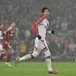 　サッカーのイングランド・リーグカップで、リバプール戦にフル出場したクリスタルパレスの鎌田大地＝２９日、リバプール（ゲッティ＝共同）