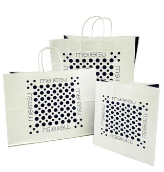 　本店閉店後も使用を続ける名鉄百貨店の紙袋（同百貨店提供）