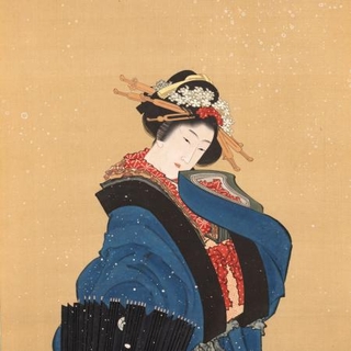 イギリス　antique調　 円盤型　絵画　肉筆画　油彩画 北斎肉筆画、ニトリ6億円で落札|全国海外|神戸新聞NEXT