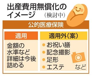 　出産費用無償化のイメージ