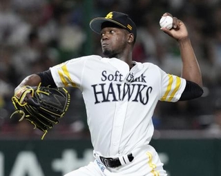 　ソフトバンクのリバン・モイネロ投手＝１０月、みずほペイペイドーム