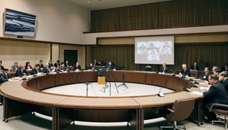 　新潟県市長会の臨時総会＝２８日午前、新潟市