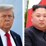 　トランプ米大統領（ゲッティ＝共同）、北朝鮮の金正恩朝鮮労働党総書記（朝鮮通信＝共同）