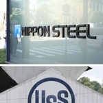 　日本製鉄（上）とＵＳスチールのロゴ（共同）