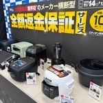 　エディオンの全額返金サービス対象の家電製品＝５日午後、大阪市中央区
