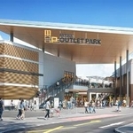 　２０２７年春開業予定の「（仮称）三井アウトレットパーク福岡」の入り口のイメージ画像（三井不動産・福岡地所提供）