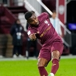 　神戸-蔚山　後半、先制ゴールを決める神戸・ジェアンパトリッキ＝ノエスタ