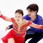 　アイスダンスフリー　演技する吉田唄菜（左）、森田真沙也組＝東和薬品ラクタブドーム