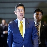 　首相官邸に入る黄川田仁志氏＝１０月