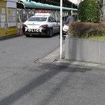 　男性が倒れていたとみられる現場付近＝８日午後、千葉県松戸市