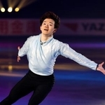 　エキシビションで演技する鍵山優真＝東和薬品ラクタブドーム