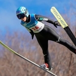 　女子で優勝した伊藤有希の１回目＝宮の森