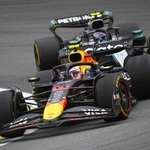 　Ｆ１サンパウロＧＰで走行するレッドブルの角田裕毅＝サンパウロ（ゲッティ＝共同）