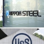 　日本製鉄（上）とＵＳスチールのロゴ（共同）