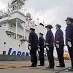 　北九州市で開かれた巡視船「そうや」の解役式＝１２日午前