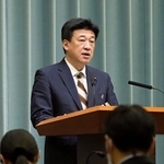 　記者会見する木原官房長官＝１２日午前、首相官邸