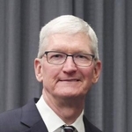 　米アップルのティム・クックＣＥＯ（聯合＝共同）