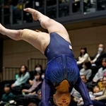 　女子跳馬決勝　宮田笙子の演技＝高崎アリーナ