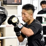 　ＷＢＣバンタム級王座決定戦に向け、調整するＷＢＡ同級王者の井上拓真＝横浜市の大橋ジム