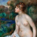 　落札されたルノワールの「水浴する女」（１８９１年、ＣＨＲＩＳＴＩＥ’Ｓ　ＩＭＡＧＥＳ　ＬＴＤ．２０２５）