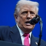 　トランプ米大統領＝１９日、ワシントン（ＡＰ＝共同）