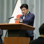 　記者会見する木原官房長官＝２１日午前、首相官邸