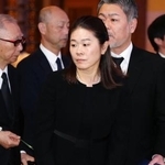 　釜本邦茂さんのお別れの会に出席したサッカー女子元日本代表の澤穂希さん＝２２日、東京都内のホテル（代表撮影）