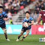 　ジョージア戦で攻め込む斎藤（中央）＝トビリシ（（Ｃ）ＪＲＦＵ）