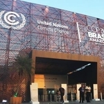 　ブラジル・ベレンで開かれているＣＯＰ３０の会場＝２２日（共同）